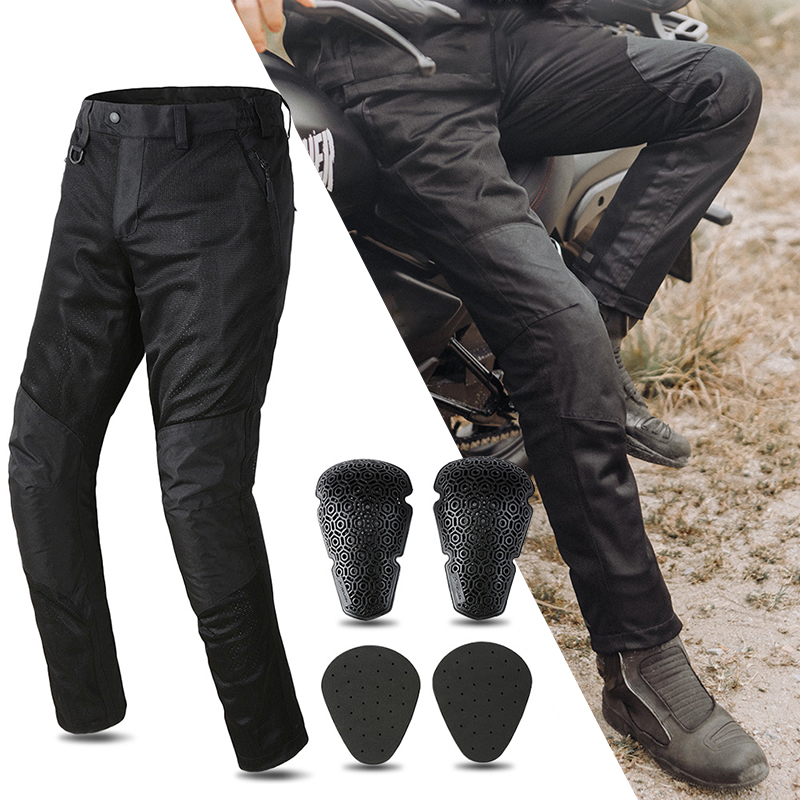 Motorcycle Gear For Summer - Letnie siatkowe spodnie motocyklowe męskie Off-road