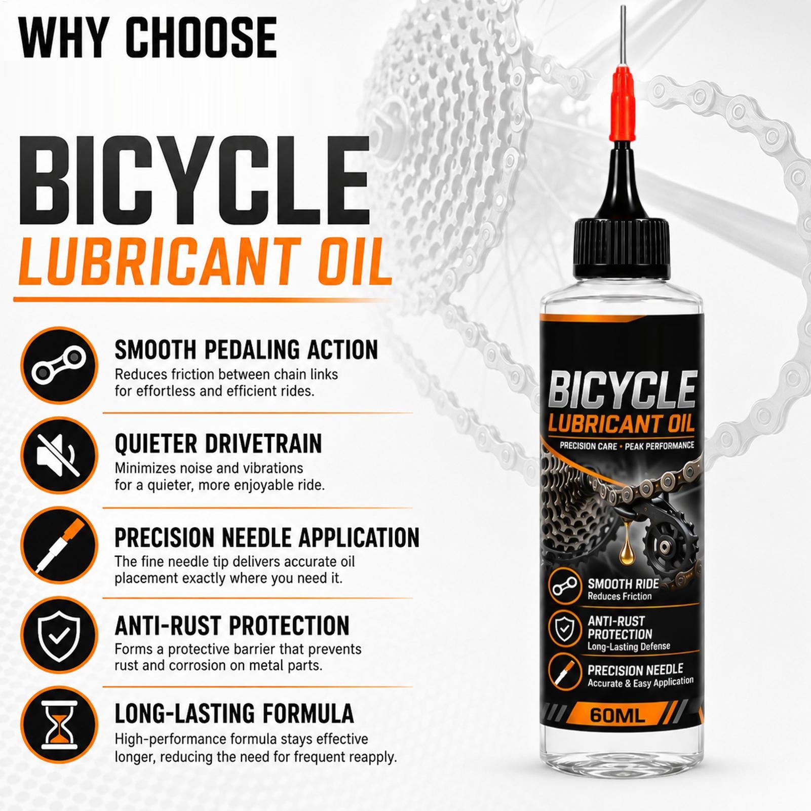 Motorcycle Gear Oil For Chain - Smar do łańcucha rowerowego 60ml, olej
