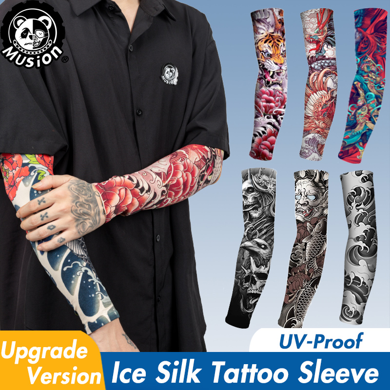 Motorcycle Gear Sleeve - Musion New Seamless Tattoo Sleeves Anti
