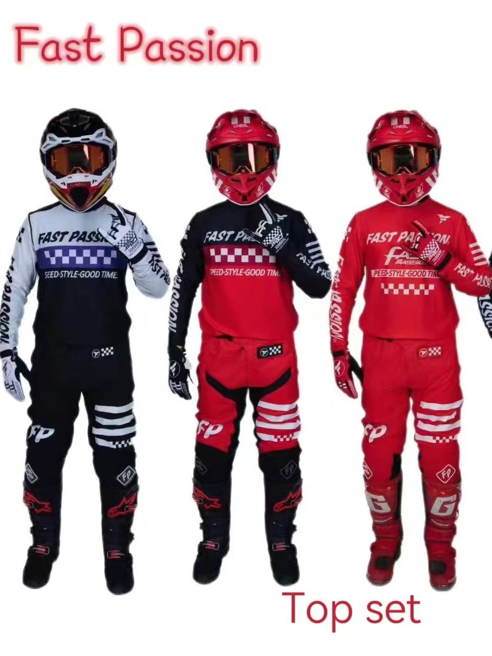 Motorcycle Gear Sleeve - Zestaw motocyklowy Fastpassion 2025 dla Foxa,