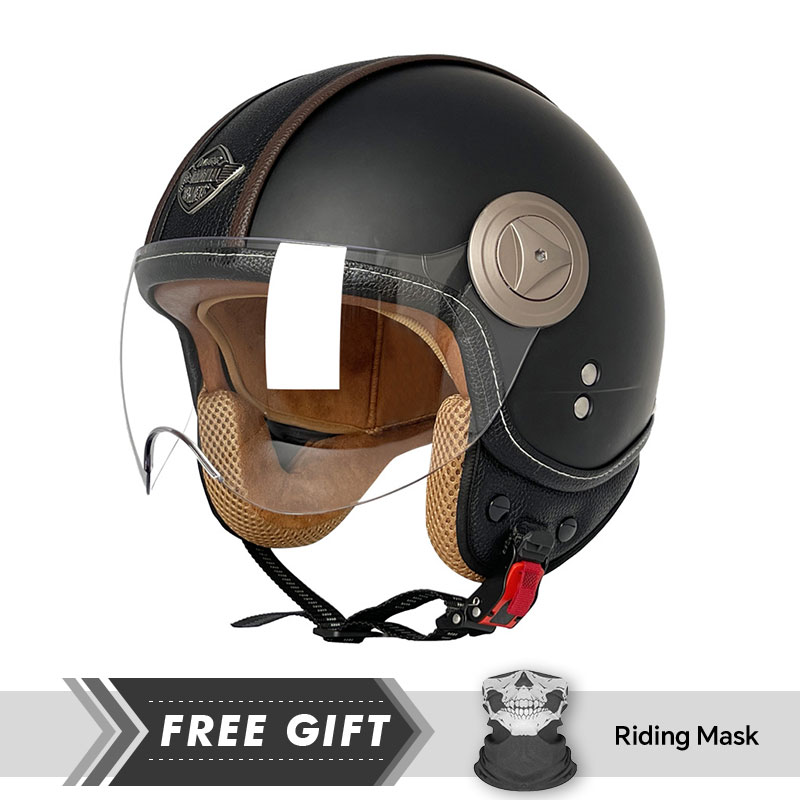 Motorcycle Gear In Store - Kask motocyklowy otwarty wygodny kask 3/4