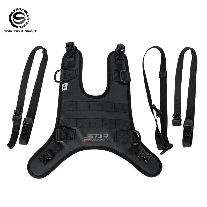 Motorcycle Gear Wardrobe - SFK czarna kamizelka zbiornika oleju motocyklowego