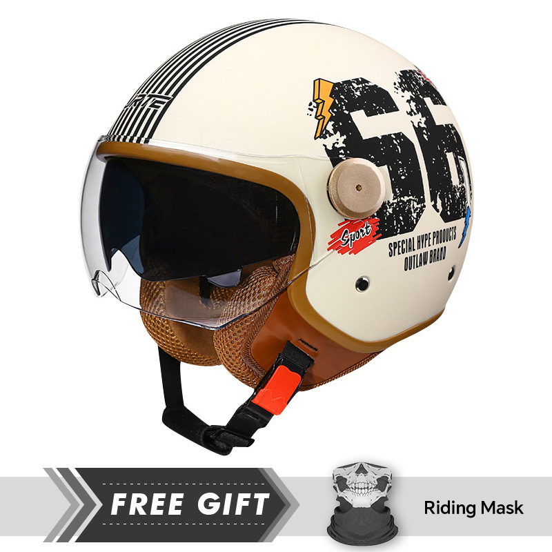 Motorcycle Gear In Store - Kaski motocyklowe DOT 3/4 otwarte, retro