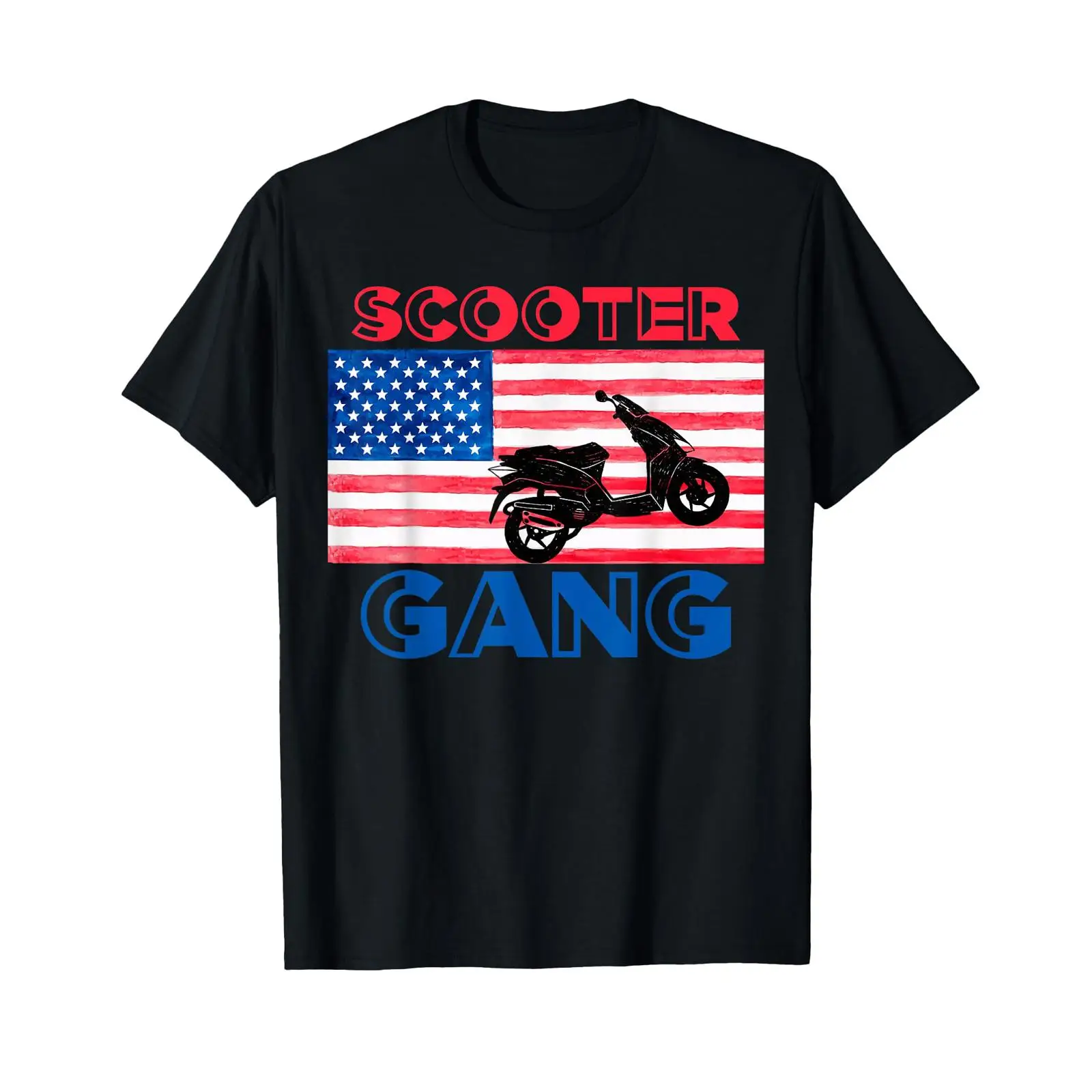 Motorcycle Gear Wash - Koszulka Scooter Gang Moped z flagą