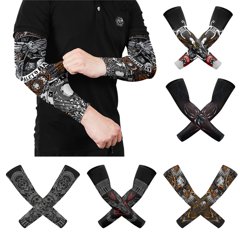 Motorcycle Gear Sleeve - 1 Para Męskich Rękawów z Jedwabiu