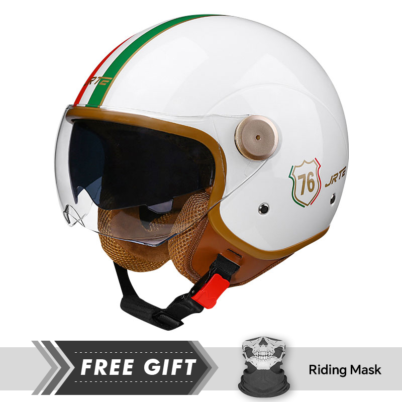 Motorcycle Gear In Store - Kask motocyklowy Retro TT&COCASCOS z podwójnymi