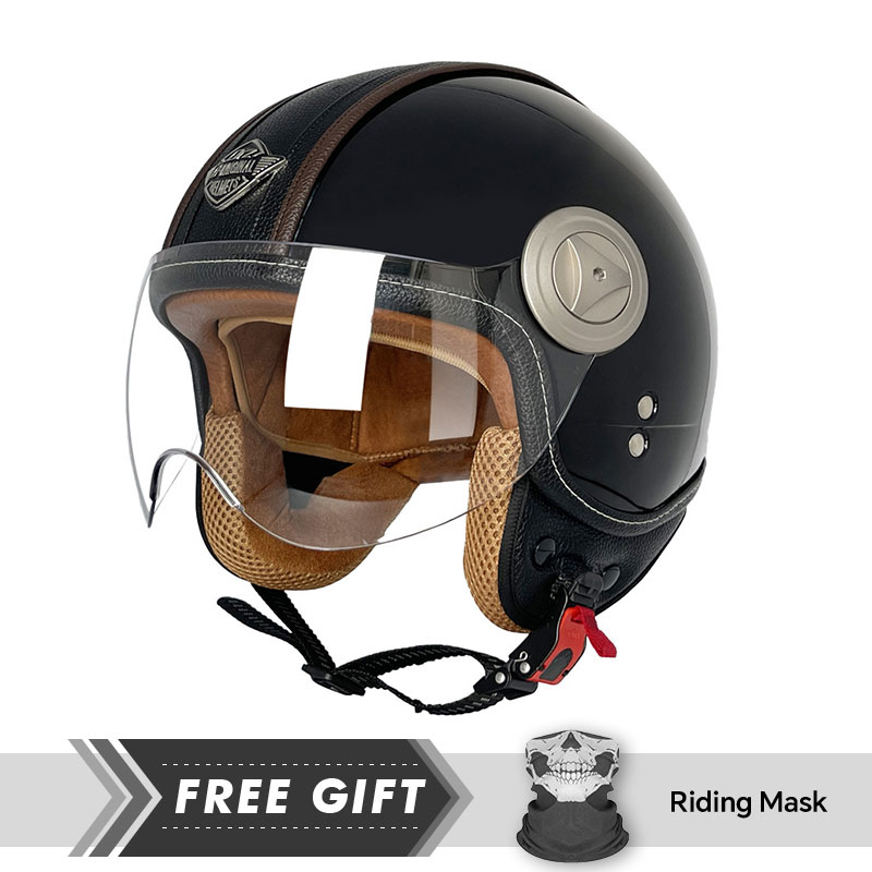 Kask otwarty 3/4 Vintage Kaski – Motorcycle Gear In Store recenzja i cena