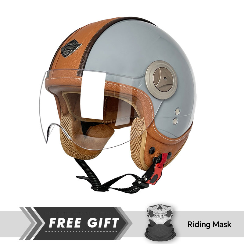 Kask otwarty 3/4 Vintage Kaski – Motorcycle Gear In Store recenzja i cena