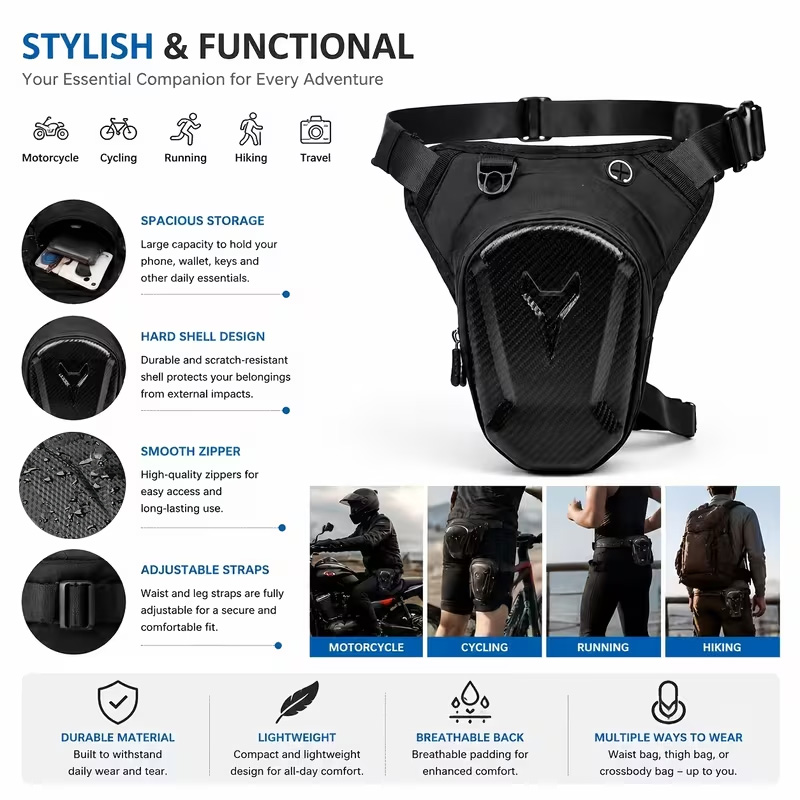 Wodoodporna torba na nogę moto – Motorcycle Gear Wardrobe recenzja i cena